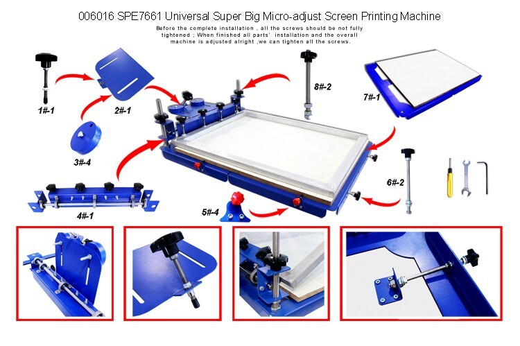Micro-registration Screen Print Machine for Plane Product Screen Printer 30x24''