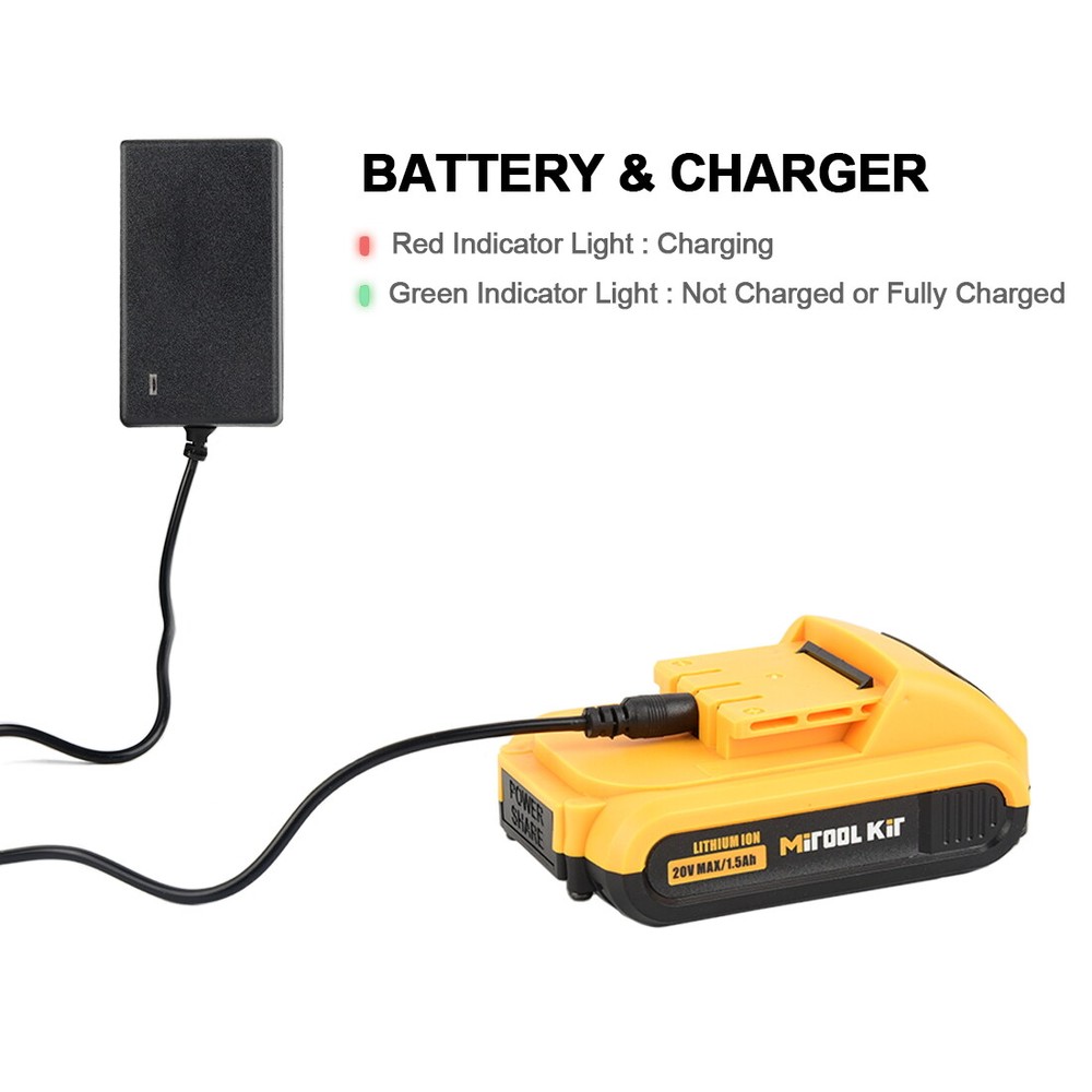 20V Electric Screwdriver Rechargeable Kit Cordless Drill Drill Driver Bits Set