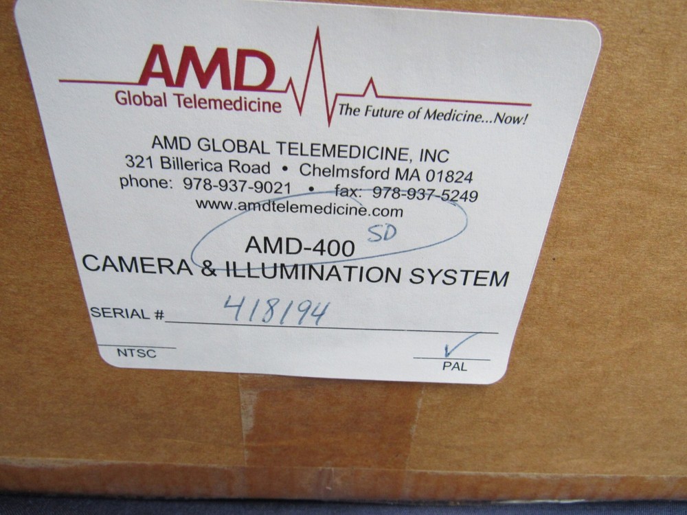 AMD TELEMEDICINE AMD-400 CAMERA & Illumination System Light Source new open box