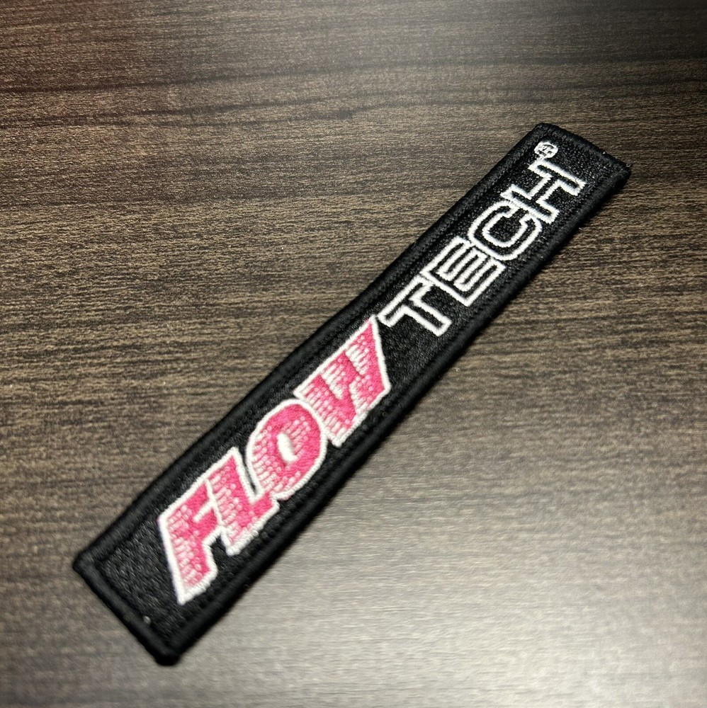 FlowTech Exhaust Patch Embroidered Jacket Shirt Sew On Patch 4”1/2