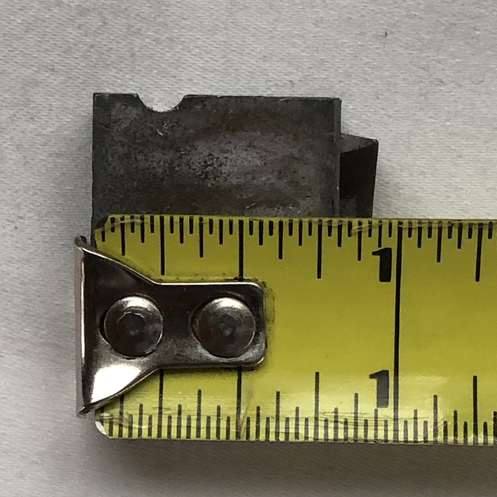 Solid Metal Letter Press PRINTING BLOCK Stamp - Number 2