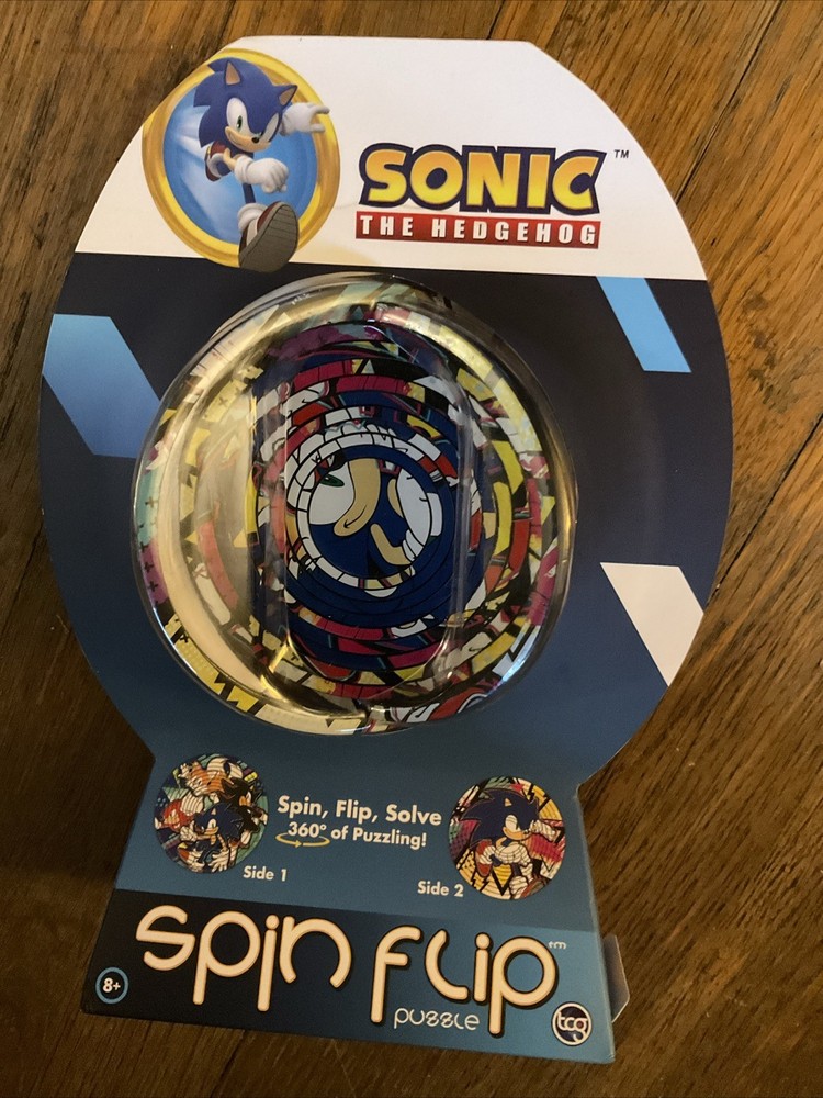 Spin Flip Puzzle Sonic the Hedgehog Speed 12 Rings 3D Puzzle Challenging