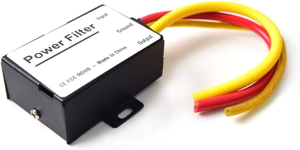 Car Power Filter EMI Noise Ground Loop Isolator Suppressor for Auto Stereo Audio