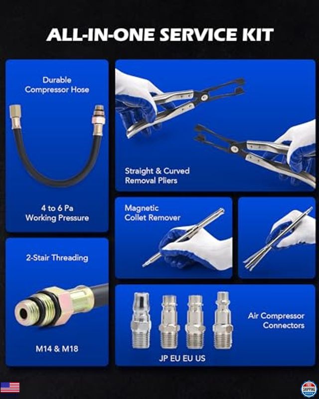 Universal Valve Spring Compressor Tool for OHV OHC Engine - Remover & Installer