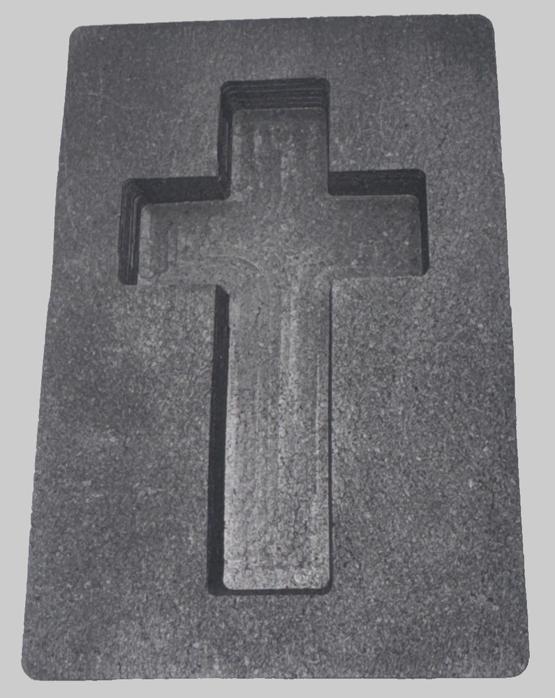 Graphite Ingot Mold for Casting 5 oz Silver Cross