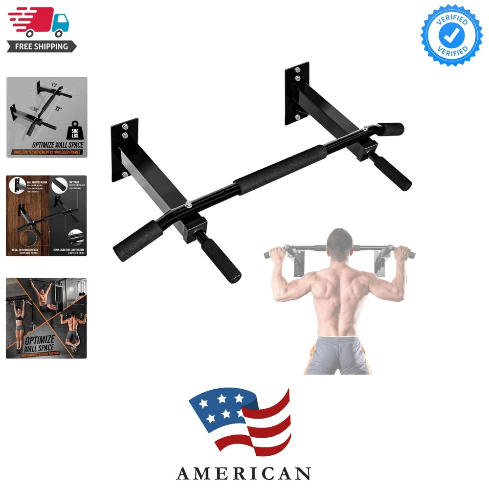 Pull Up Bar Wall Mounted - Multifunctional Wall Mounted Pull Up Bar for Home ...