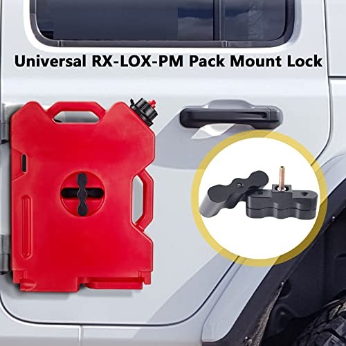 RX-LOX-PM Pack Mount Lock, Locking Pack Mount with Backing Plate Base and 2