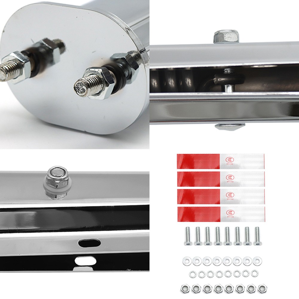 Chrome-plated Slanted Mud Flap Bracket For Semi-trailers