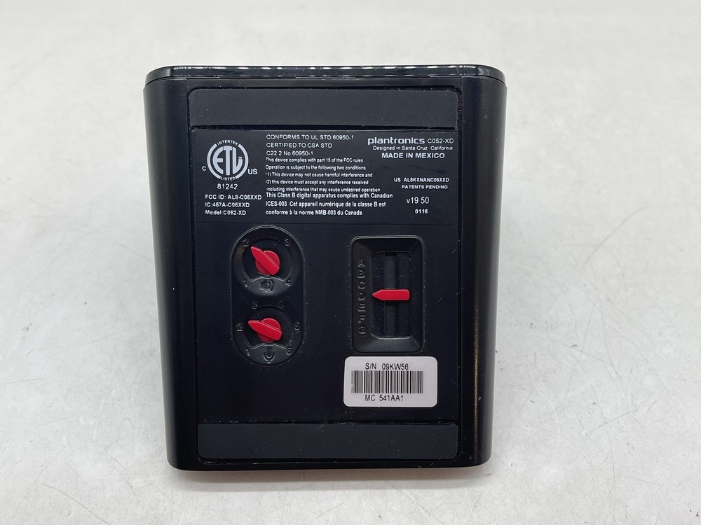 Plantronics Wireless Headset Base C052-XD Base Only FREE S/H