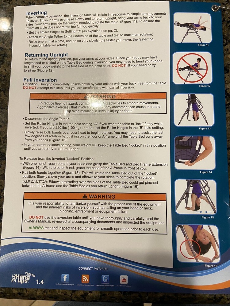 Teeter Hang Ups EP-960 Inversion Table with Back Pain Relief