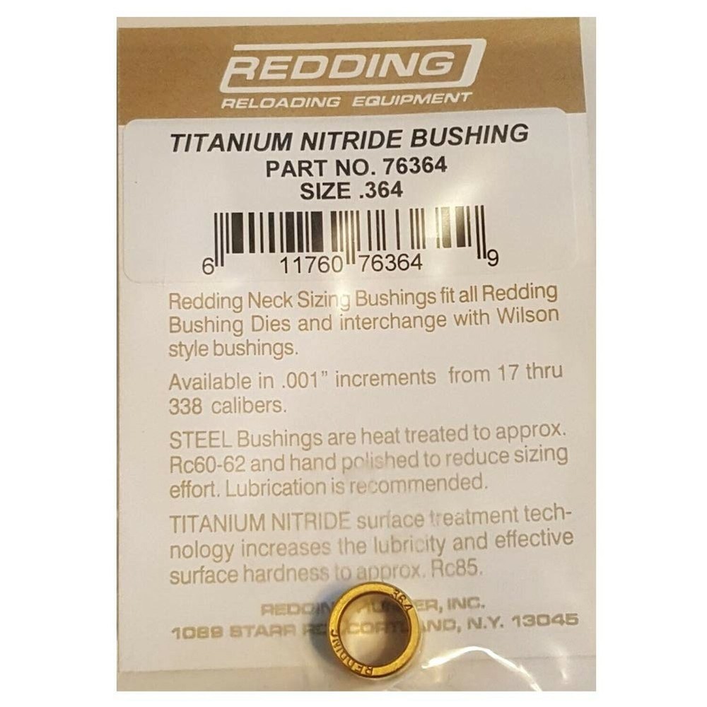 Redding Reloading .364" Titanium Nit Neck Siz Bsh #76364
