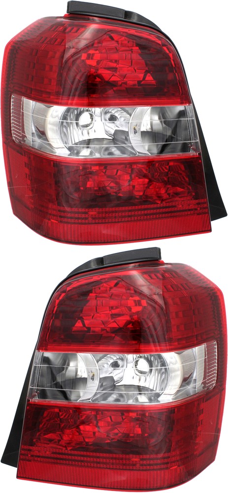For 2004-2007 Toyota Highlander Tail Light Set Driver and Passenger Side