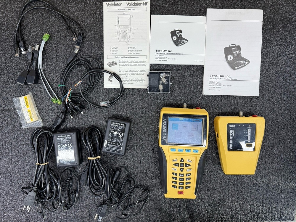 JDSU Validator NT900 and Validator Remote NT93 Network LAN Ethernet Cable Tester