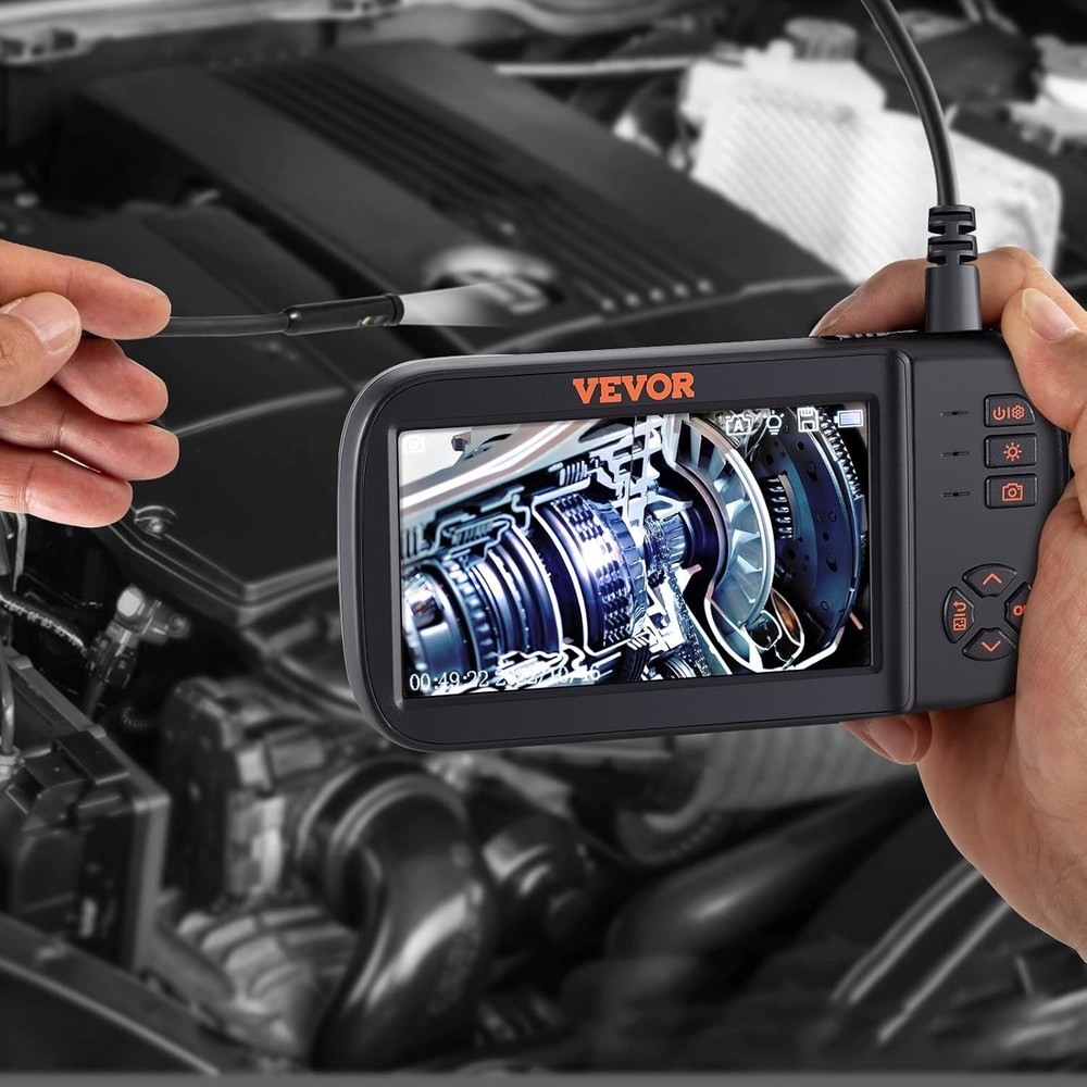 7cm 3-in-1 Borescope 1m Hard Cable Adjustable Brightness For TypeC+USB+Micro USB