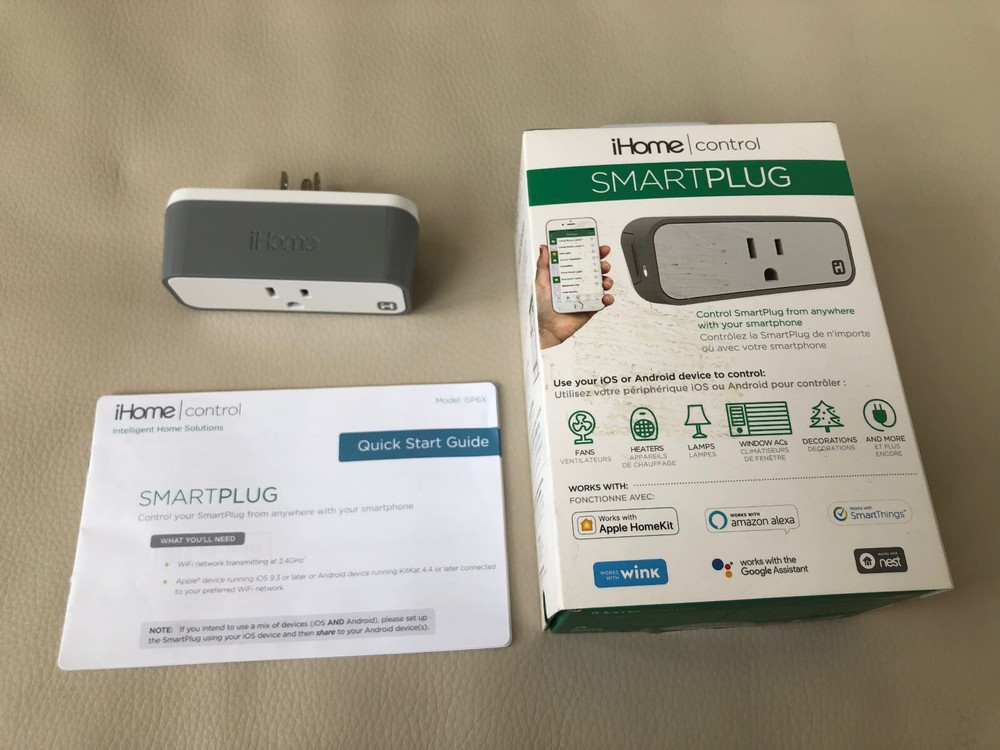 iHome ISP6 Wifi Smartplug Smart Outlet Plug Remote IOS HomeKit APP Control