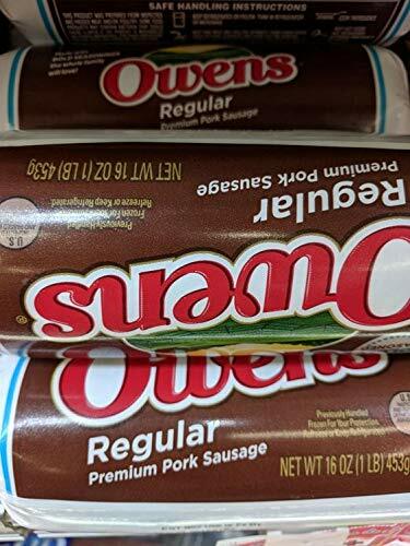 Owens Regular Pork Sausage 16 Oz (4 Pack)