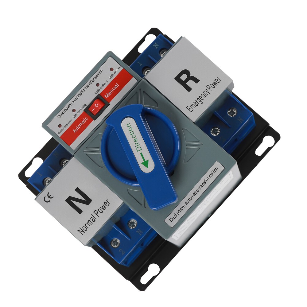 2P Mini Switch Automatic Dual Power Transfer Switch Conversion Switch Self Cast