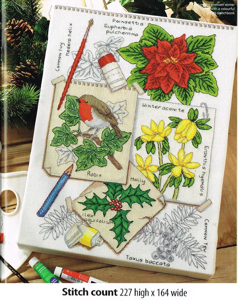 CHRISTMAS SKETCHBOOK  CROSS STITCH PATTERN ONLY -  ALS   PP