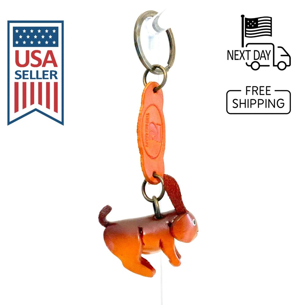 Rabbit Handmade Leather Keyring