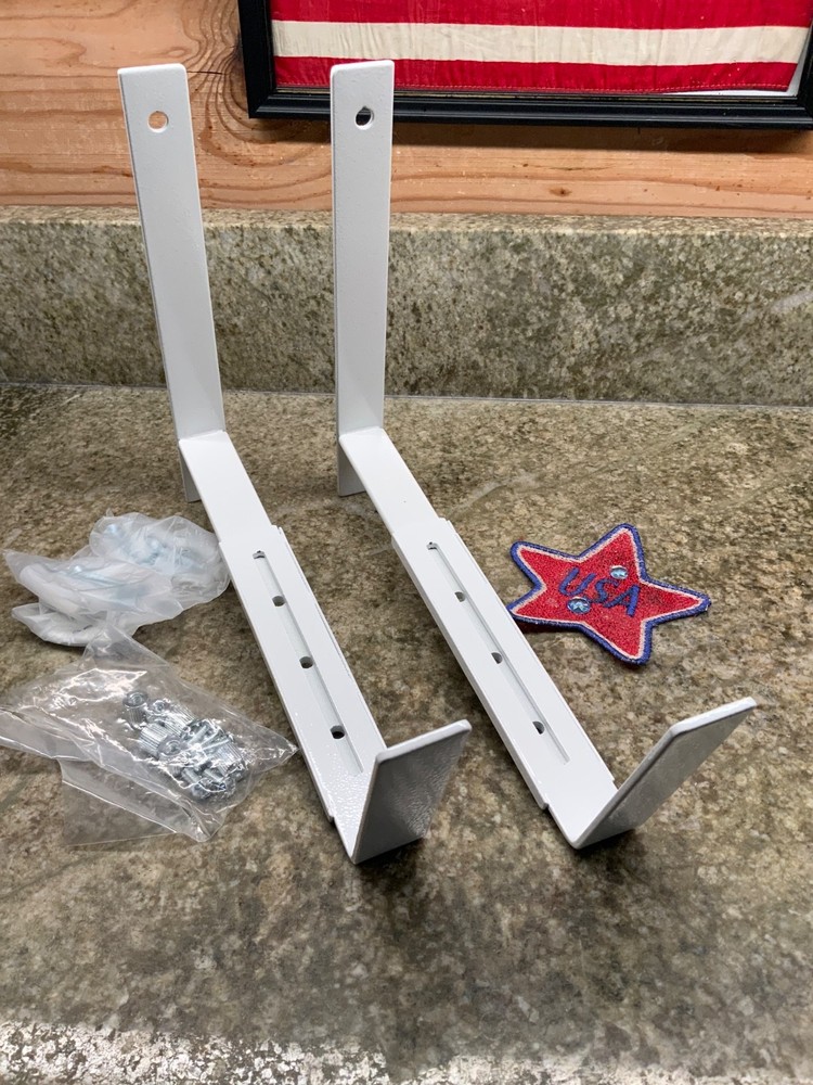 2 Pack Adjustable Window Planter Box Brackets 6-12 Inch Window Flower Box Holder