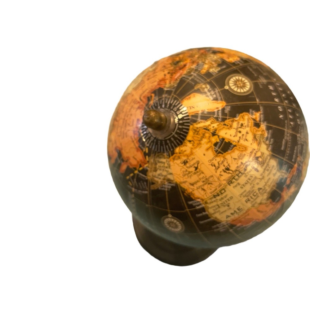 5.5" World Globe, Rotating World Map Globe
