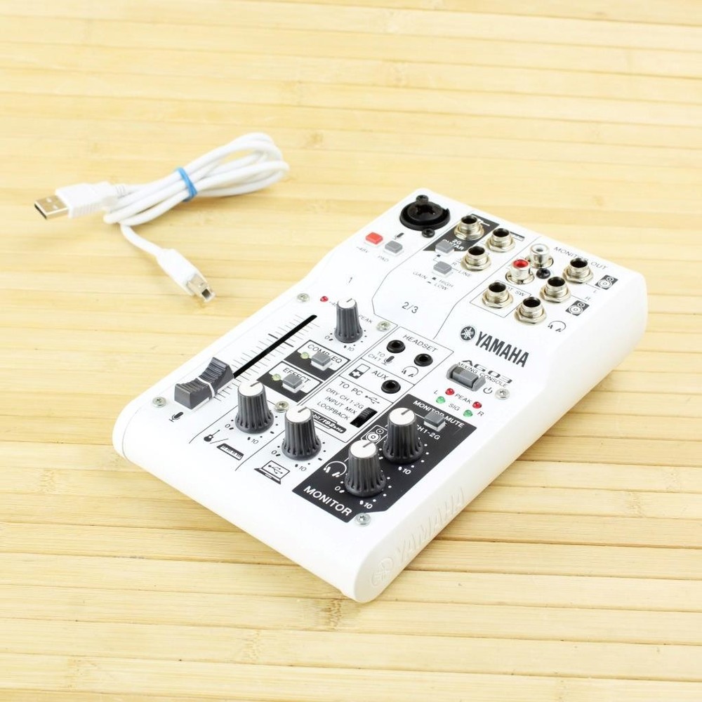 Yamaha AG03 3 Channel Mixer USB Audio Interface