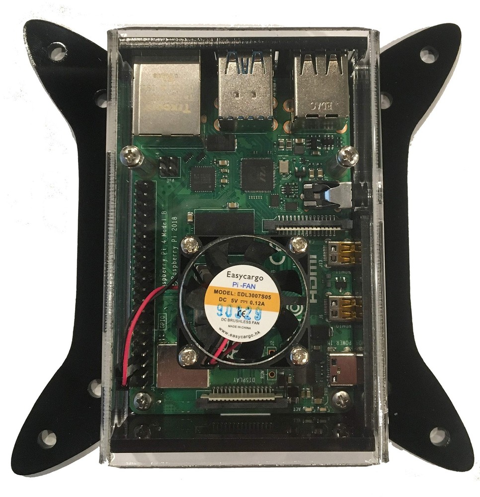 VESA Mount Case for Raspberry Pi 4 with Fan