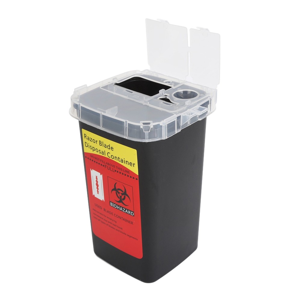 2pcs Blade Disposal Container Case Openable Cover Waste Blades Storage Box WT