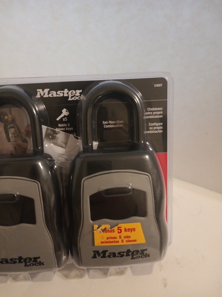 Master Lock 5400T Portable Lock Box - Black