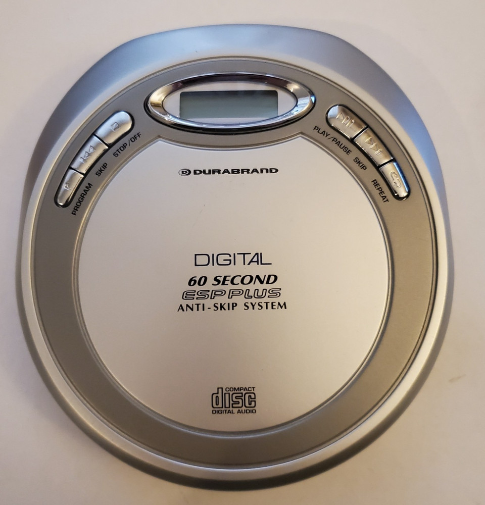 Durabrand, Digital 60 Second ESP Plus Anti-Skip Portable CD Player, CD-89 Tested