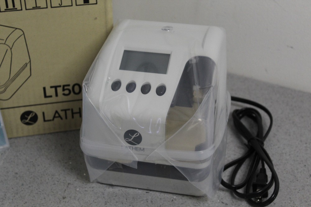 BRAND NEW Lathem LT5000 Time Date Numbering Document Stamp Clock