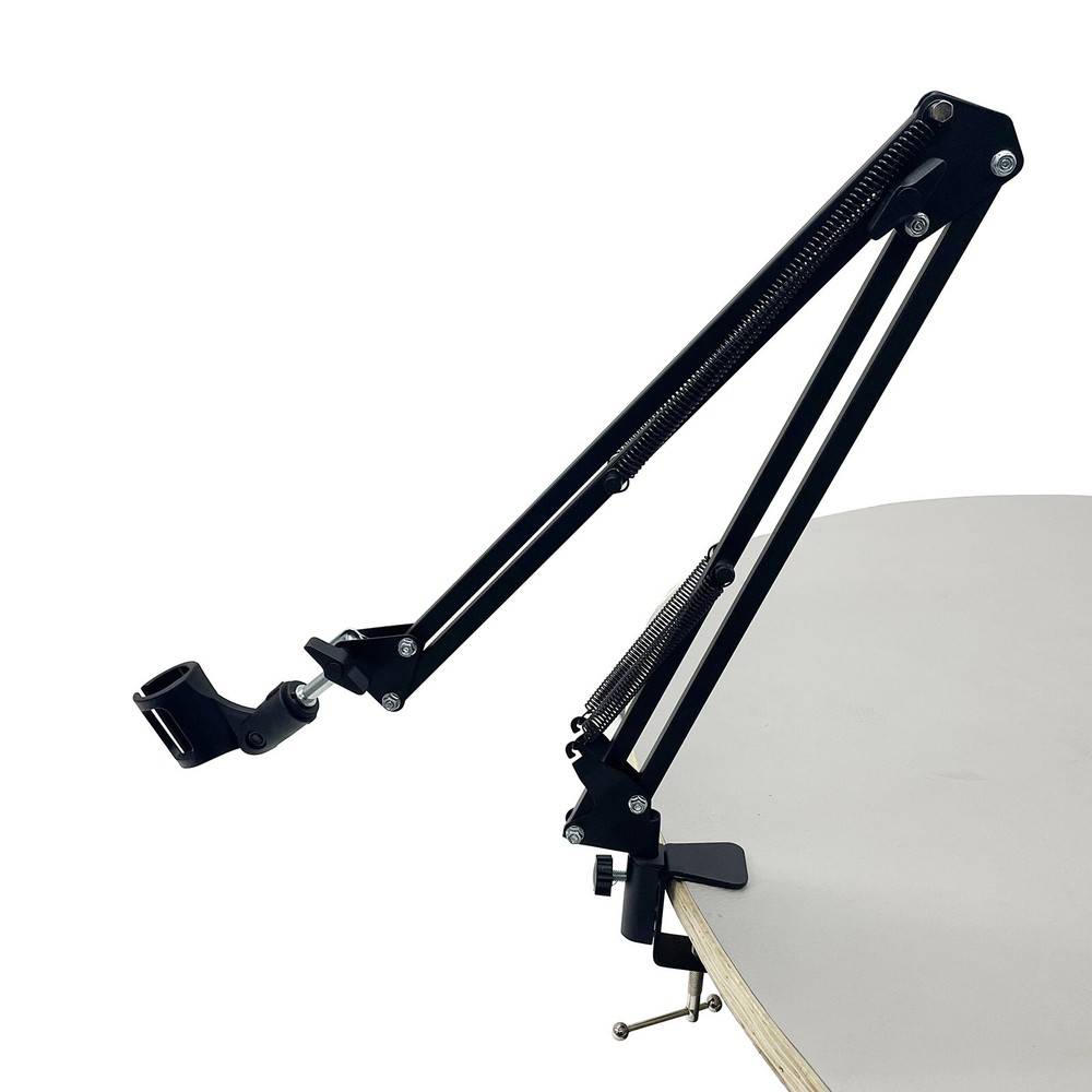 Microphone Stand Suspension Arm Mounting Bracket Black for Studio Broadcast