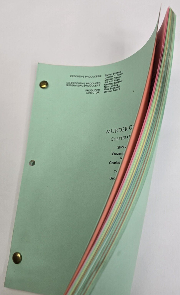MURDER ONE / Doug Palau 1996 TV Script, Mary McCormack "Chapter One, Year Two"