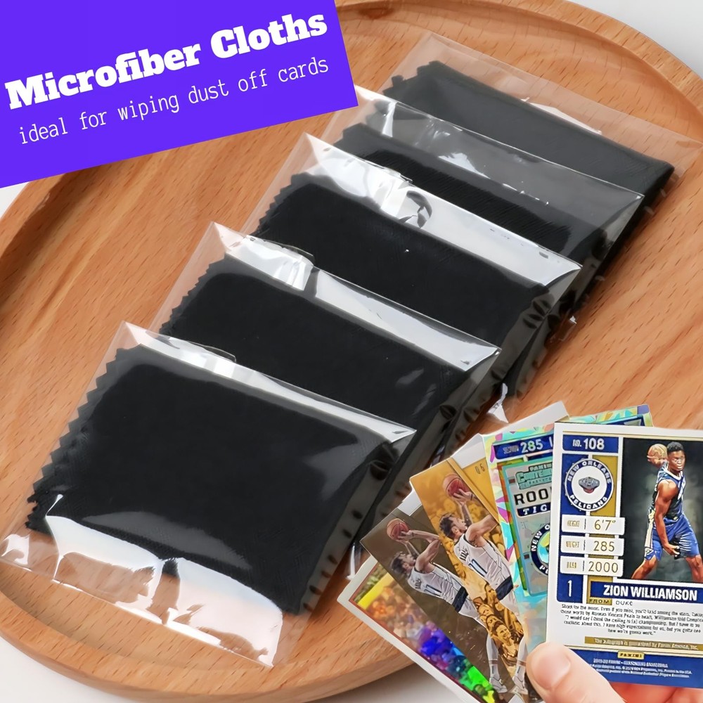 Card Grading Centering Tool Kit - with Cleaning Cloth - Precision Transparent