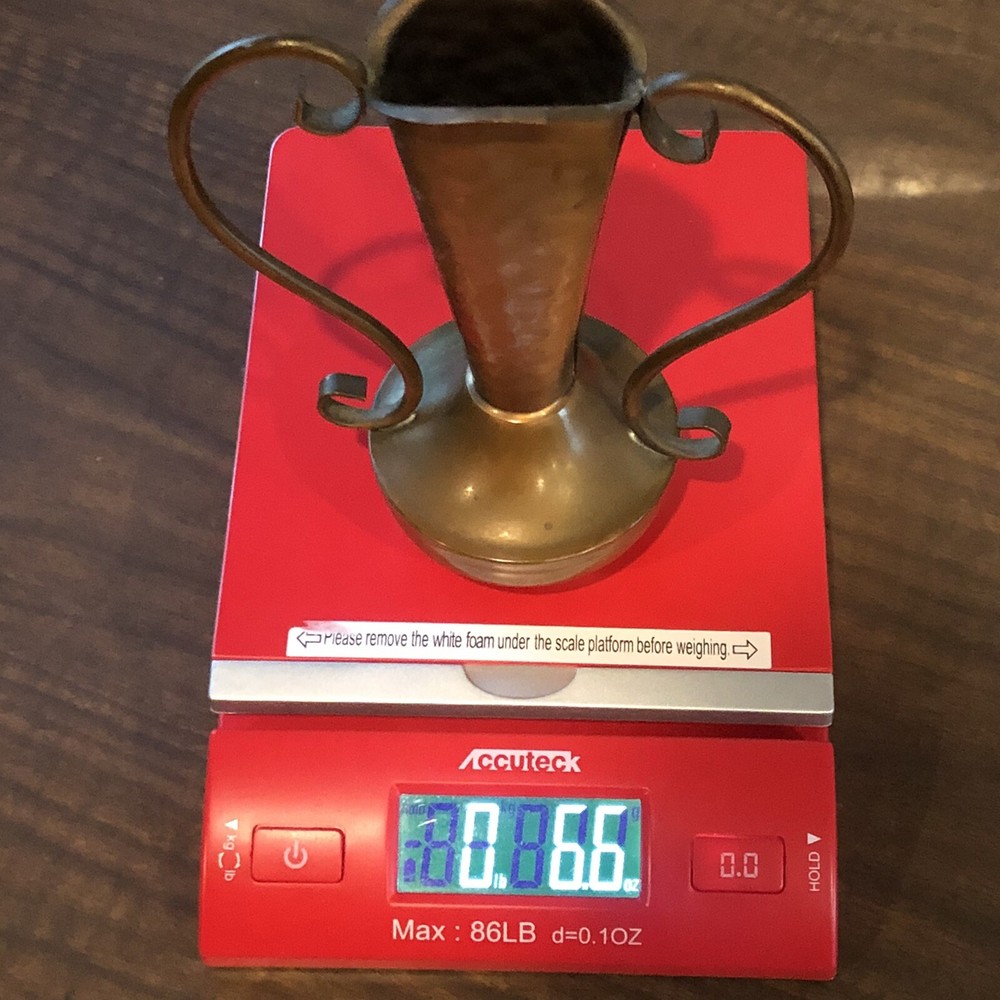 Gregorian Copper Dual Handle Vase