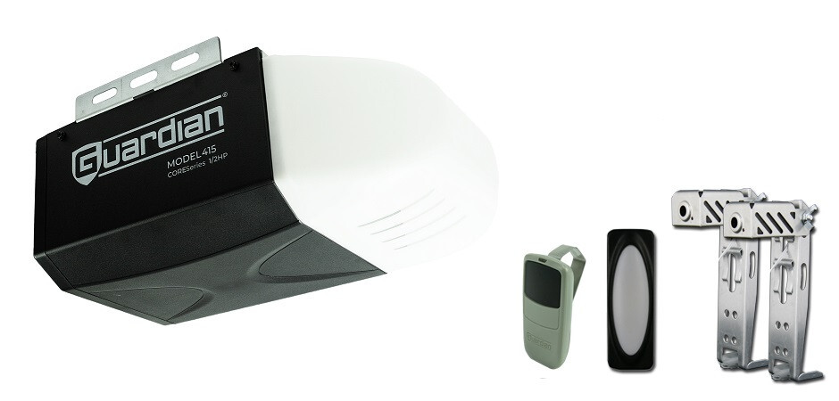Guardian 415CC 1/2 HP AC Garage Operator HEAD ONLY 1 Remote/Push Button Sensors