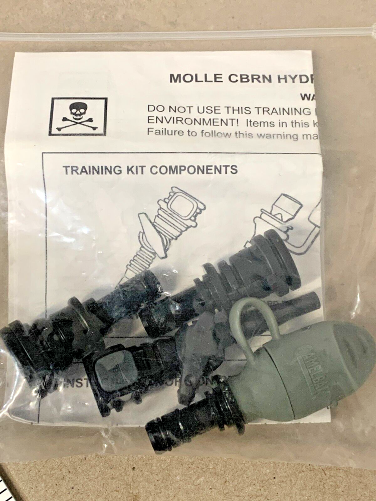 MOLLE CBRN Hydration Training Kit Type 2 USGI Military Camelbak Bite Nozzle New!