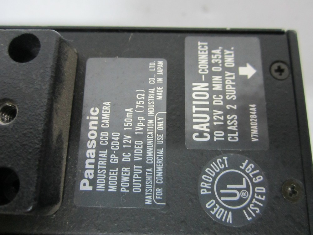 MICROSCOPE INSPECTION VIDEO CAMERA CCD PANASONIC GP-CD40 OPTICS AS IS BIN#N4-22