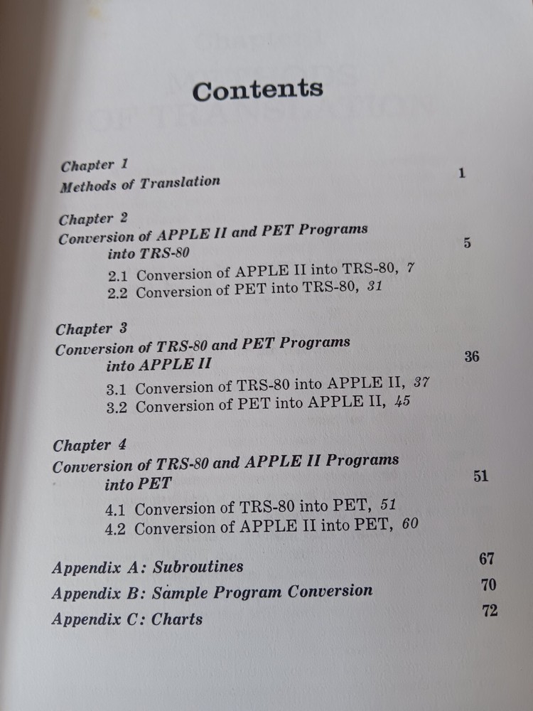 Basic Conversion Handbook For TRS 80 Apple PET Book Softcover Radio Shack FLAWS
