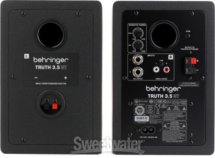 Behringer Truth 3.5-inch Powered Studio Monitors with Bluetooth - Black