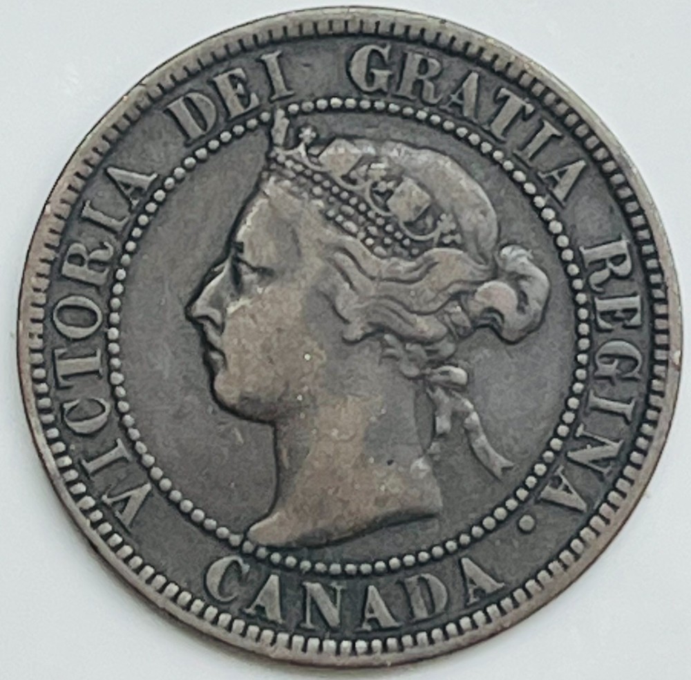 1896 Canada Cent KM# 7 Circulated Condition