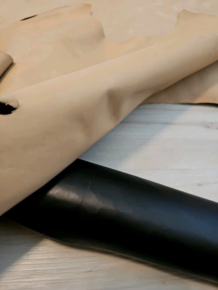 2oz LIGHT TAN LEATHER HIDE LINER SEMI SMOOTH GRAIN SOFT PANEL,SHEET,SQUARE 21+s