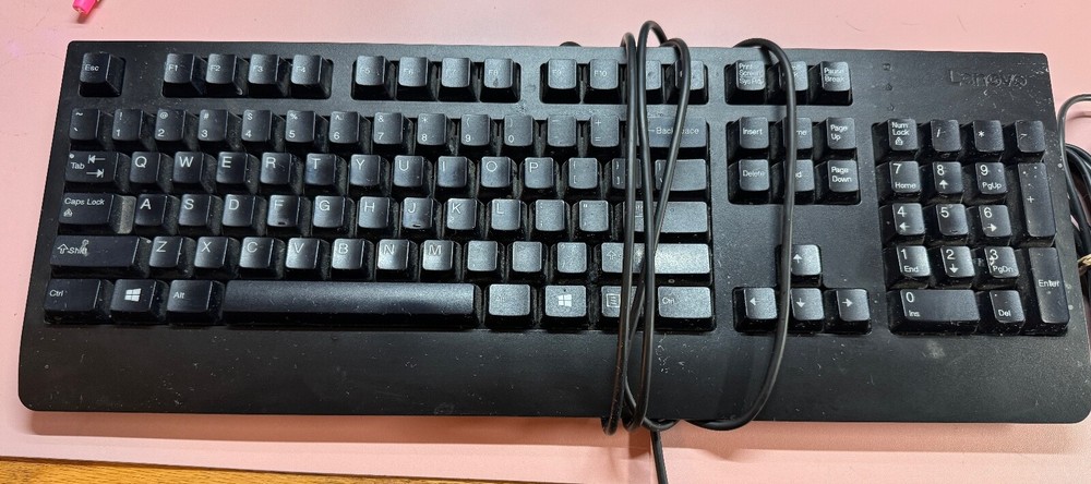 Lenove Corded Keyboard & Logitech Corded Mouse