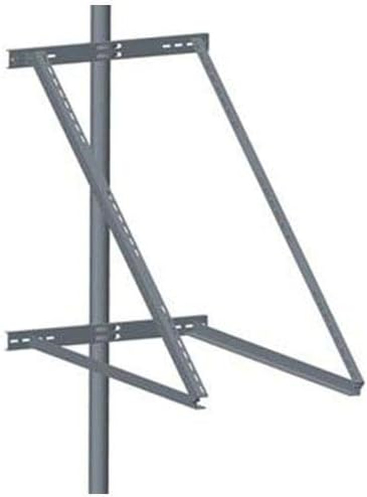 AIMS Power Adjustable Solar Panel Pole Mount Bracket - Fits 2 Panels up to 170 W