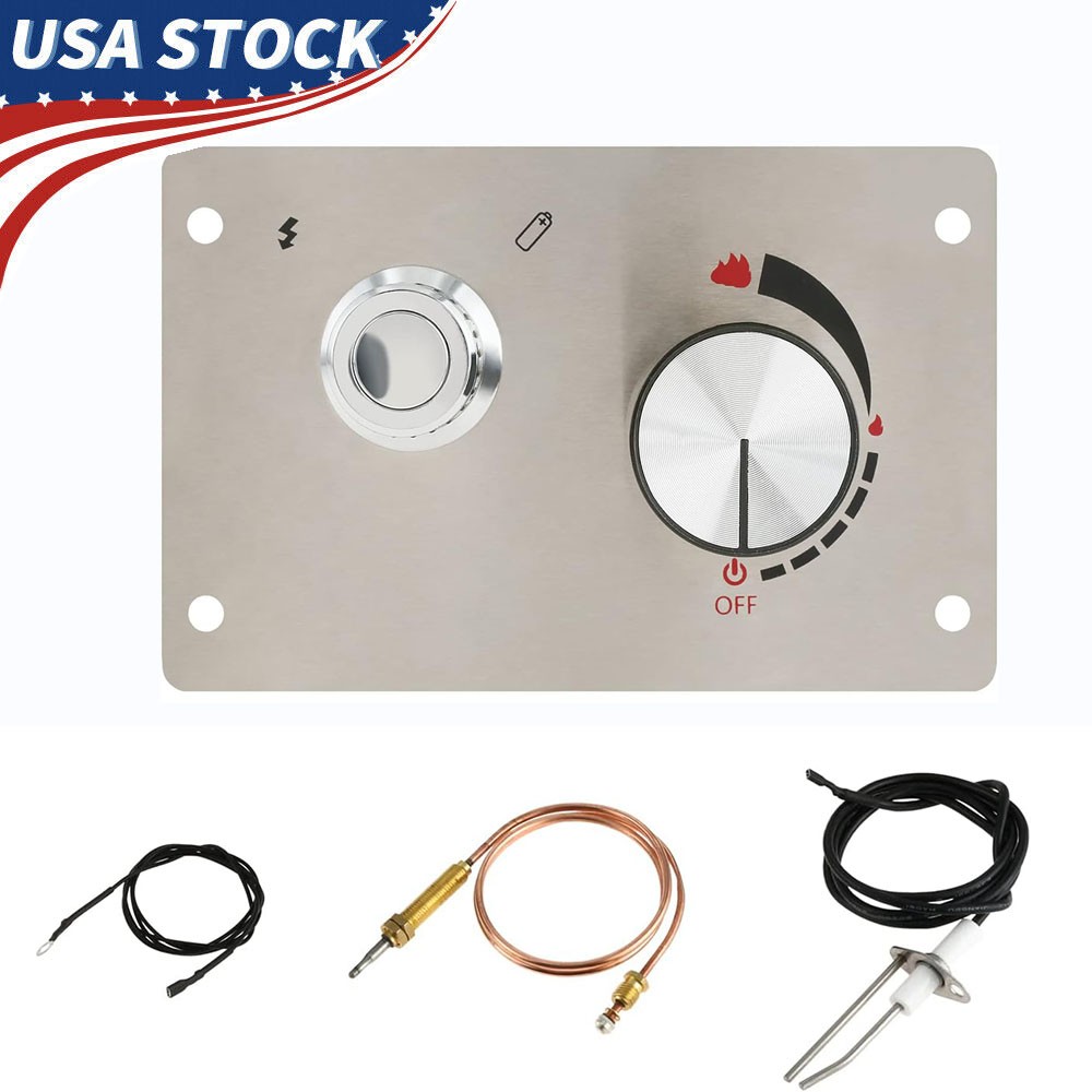 FLAT PANEL BRAZIER VALVE CONTROL SYSTEM FIRE PIT GAS BURNER SPARK IGNITION KIT