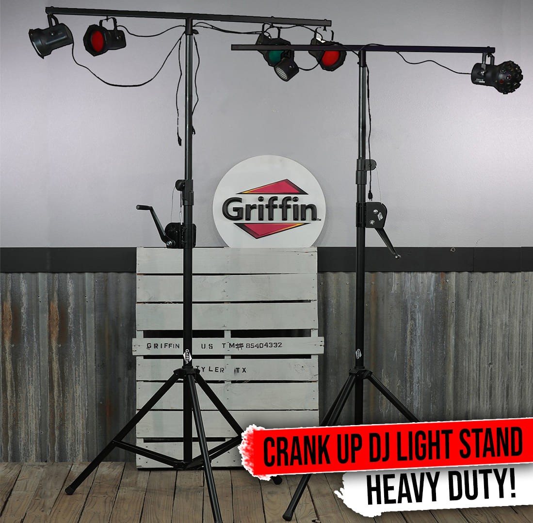 Crank Up Truss Lighting Stands - DJ Stage Light Mount Trussing Speaker System PA