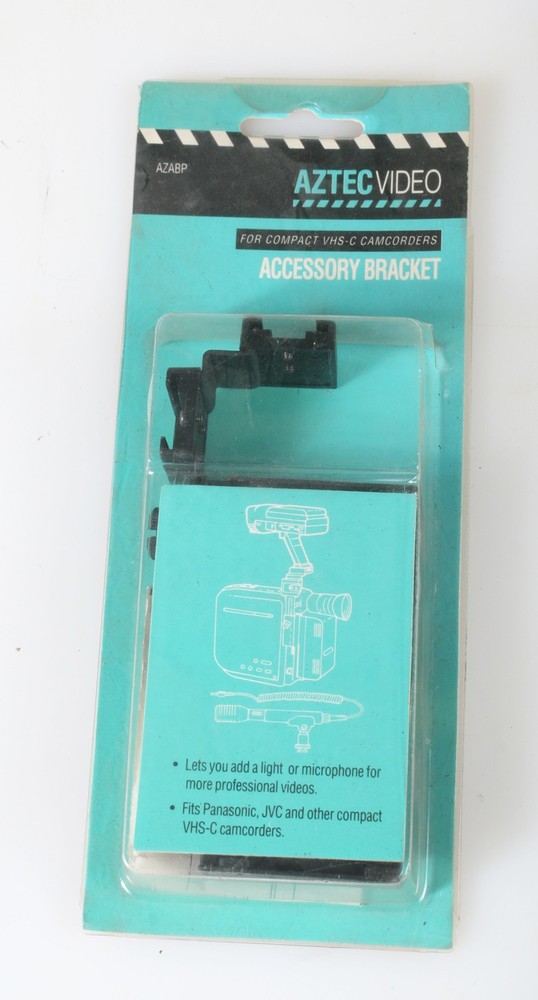 COLD SHOE BRACKET FOR VHS-C CAMCORDERS IN UNOPENED BOX