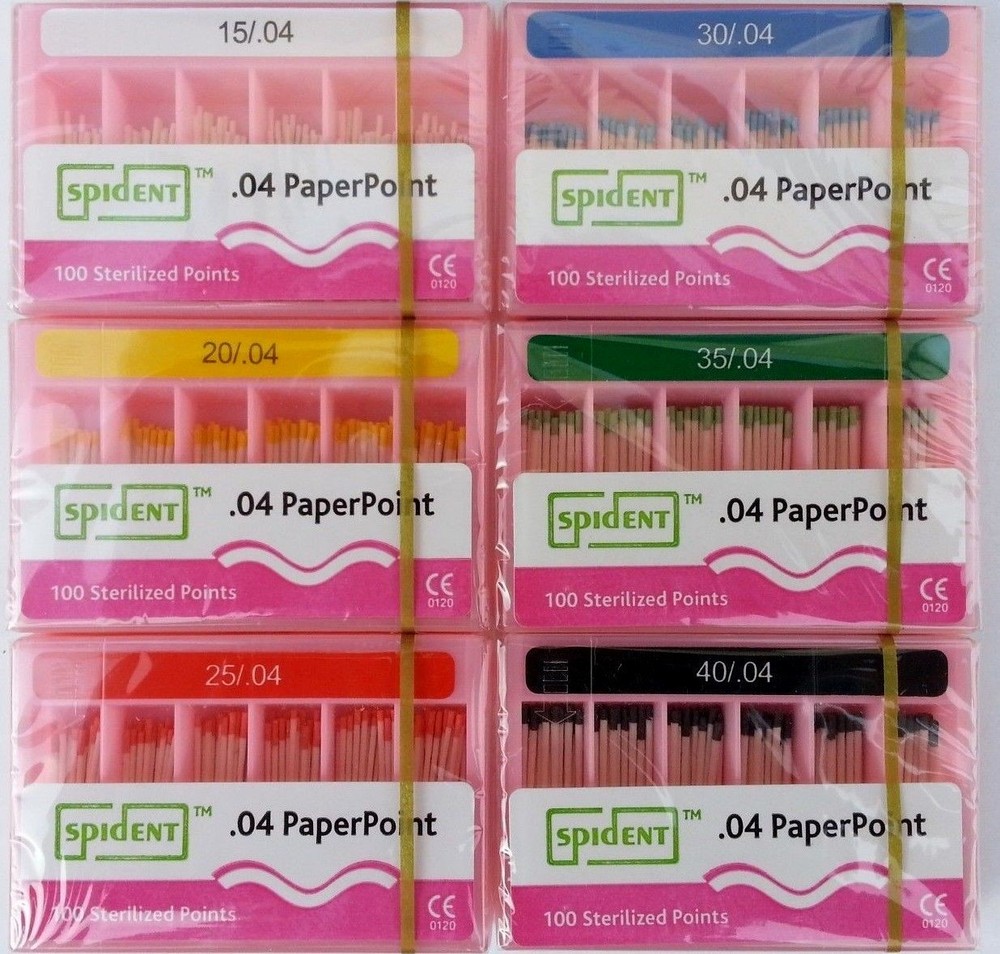 Spident - Absorbent Paper Point .04 Taper Size