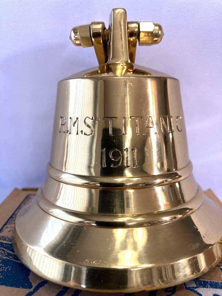 RMS Titanic 1911, Solid Brass Bell from Authentic Models