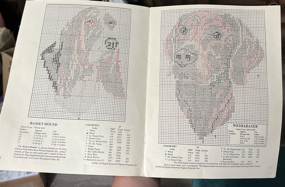 PEGASUS DOGS COLLECTION 2 CROSS STITCH PATTERN LEAFLET #104
